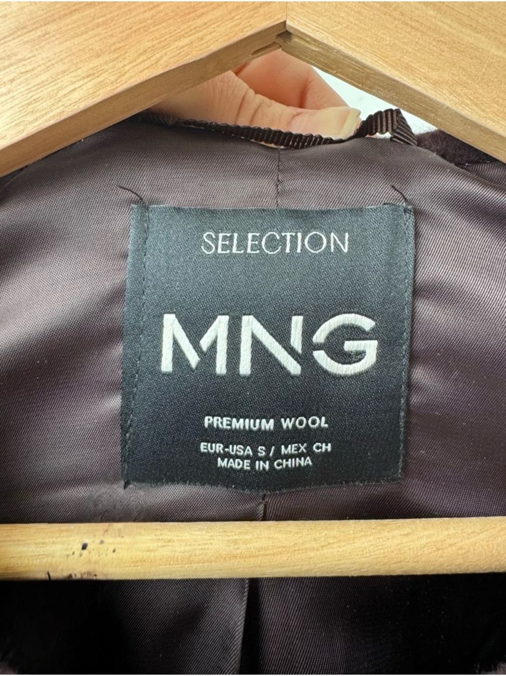 Mango Plum Belted Long Trench Coat - Picture 3 of 6